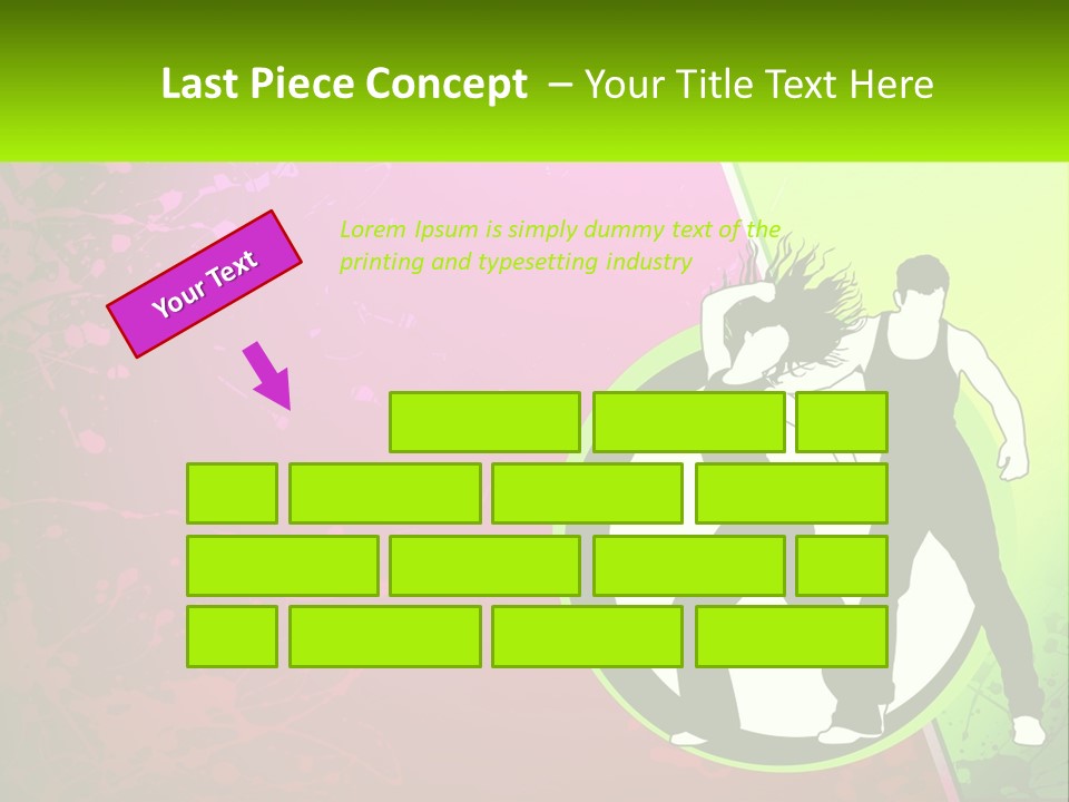 Illustration Of Dancing PowerPoint Template