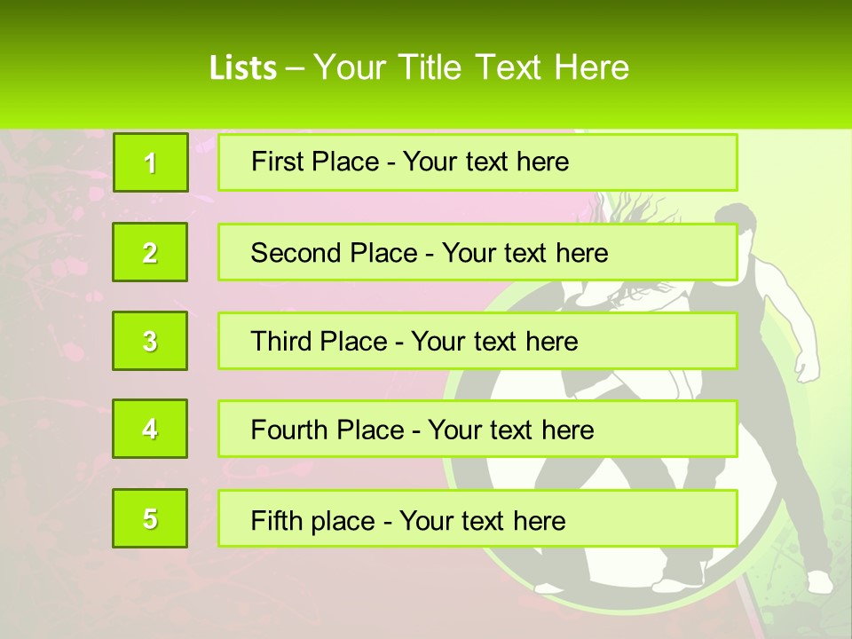 Illustration Of Dancing PowerPoint Template