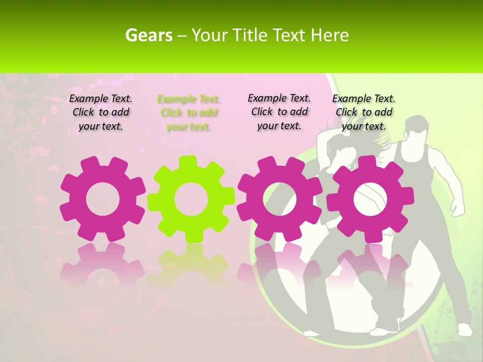 Illustration Of Dancing PowerPoint Template