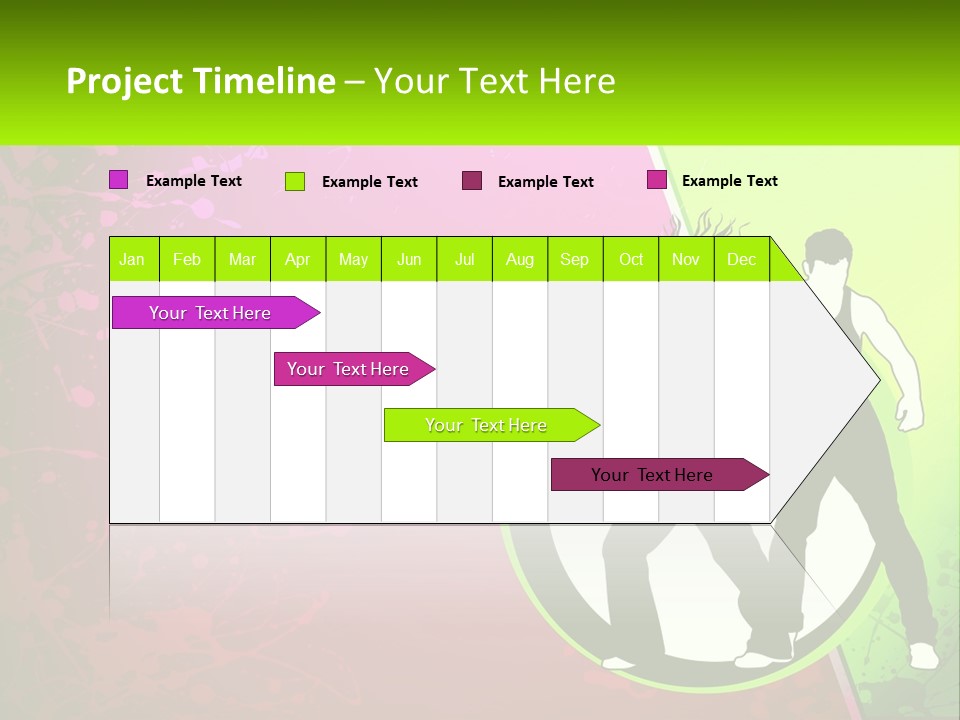 Illustration Of Dancing PowerPoint Template