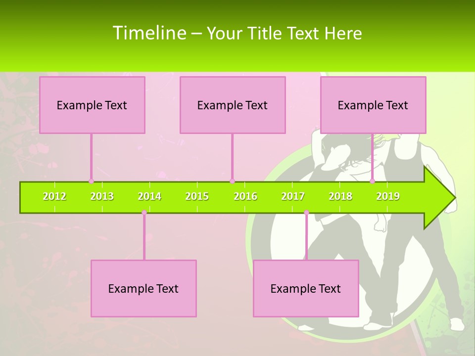 Illustration Of Dancing PowerPoint Template