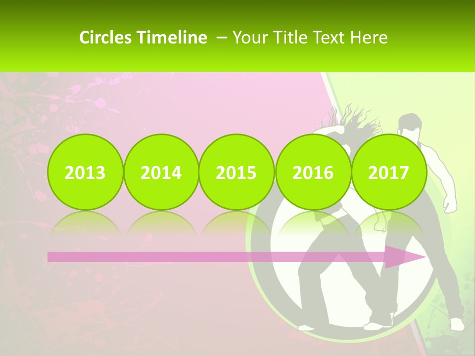 Illustration Of Dancing PowerPoint Template