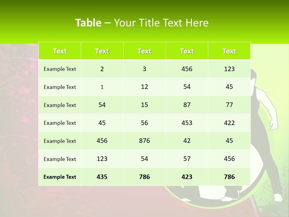 Illustration Of Dancing PowerPoint Template