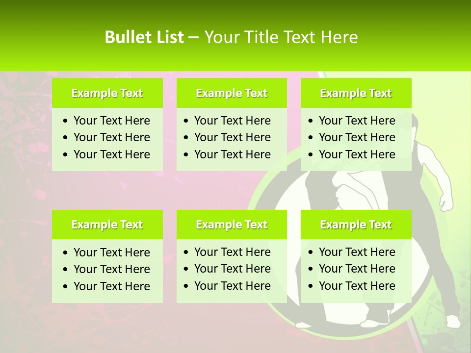 Illustration Of Dancing PowerPoint Template