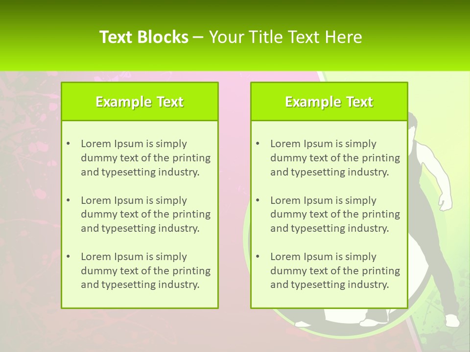 Illustration Of Dancing PowerPoint Template