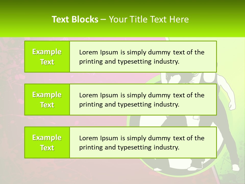 Illustration Of Dancing PowerPoint Template
