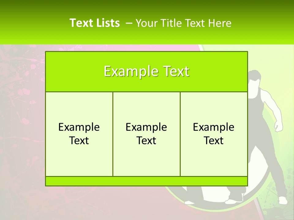 Illustration Of Dancing PowerPoint Template