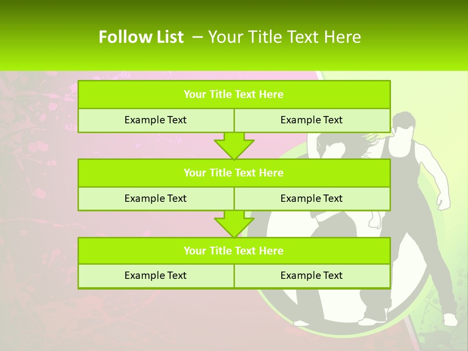 Illustration Of Dancing PowerPoint Template
