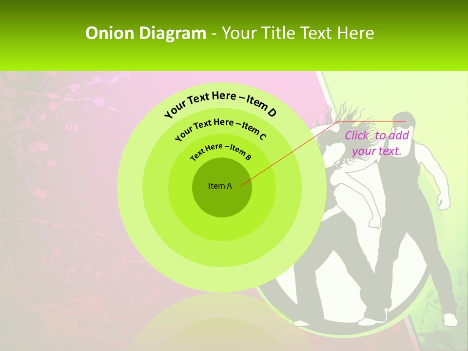 Illustration Of Dancing PowerPoint Template