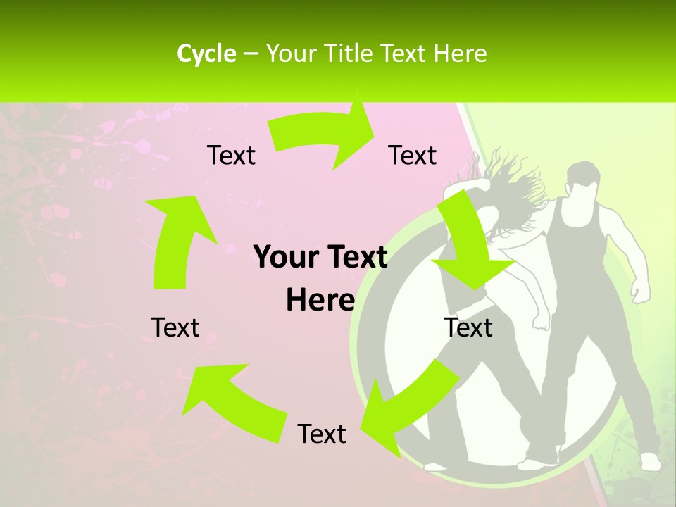 Illustration Of Dancing PowerPoint Template