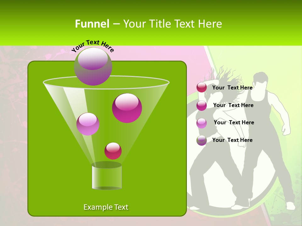 Illustration Of Dancing PowerPoint Template