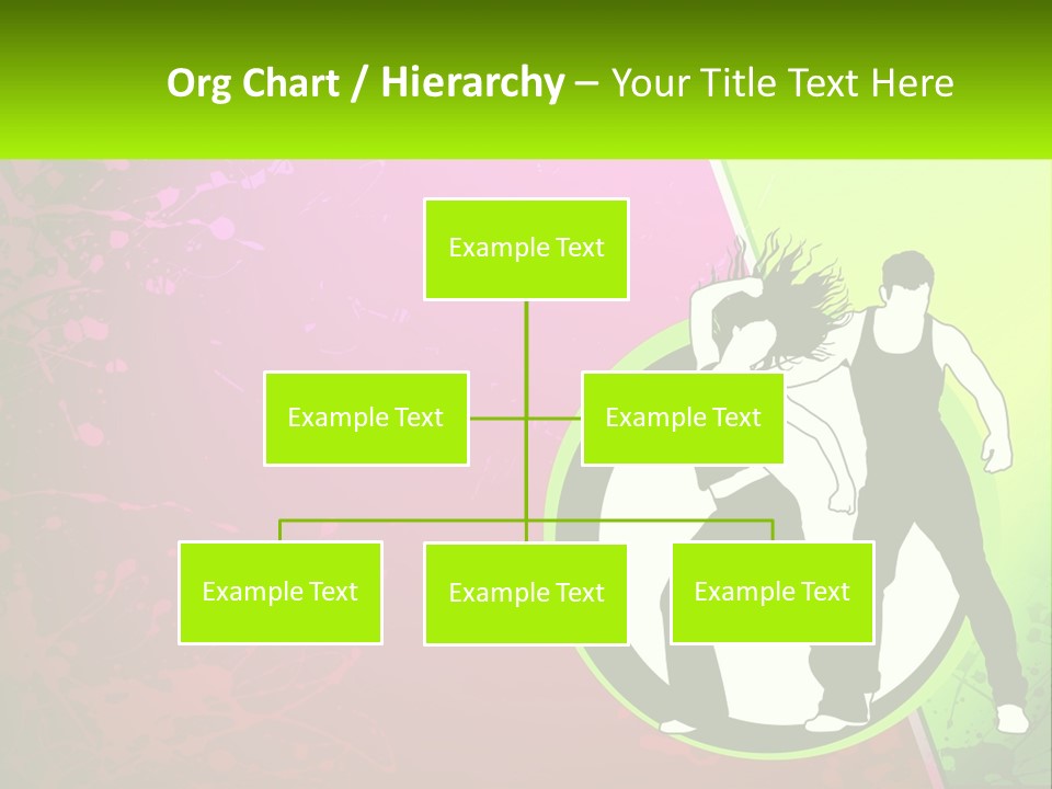 Illustration Of Dancing PowerPoint Template