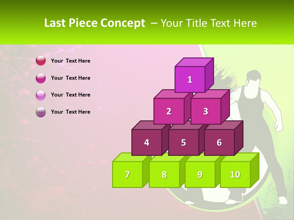 Illustration Of Dancing PowerPoint Template