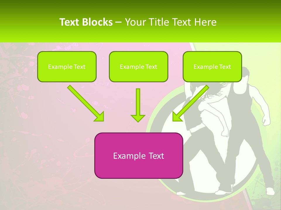 Illustration Of Dancing PowerPoint Template