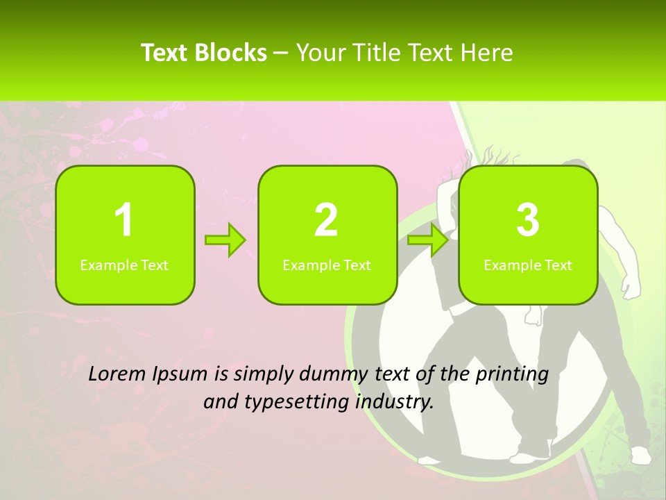 Illustration Of Dancing PowerPoint Template