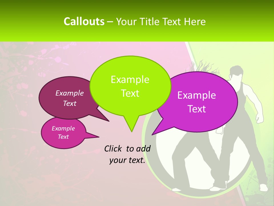 Illustration Of Dancing PowerPoint Template