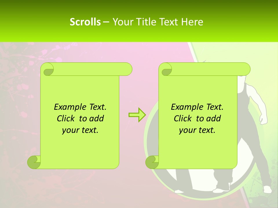 Illustration Of Dancing PowerPoint Template