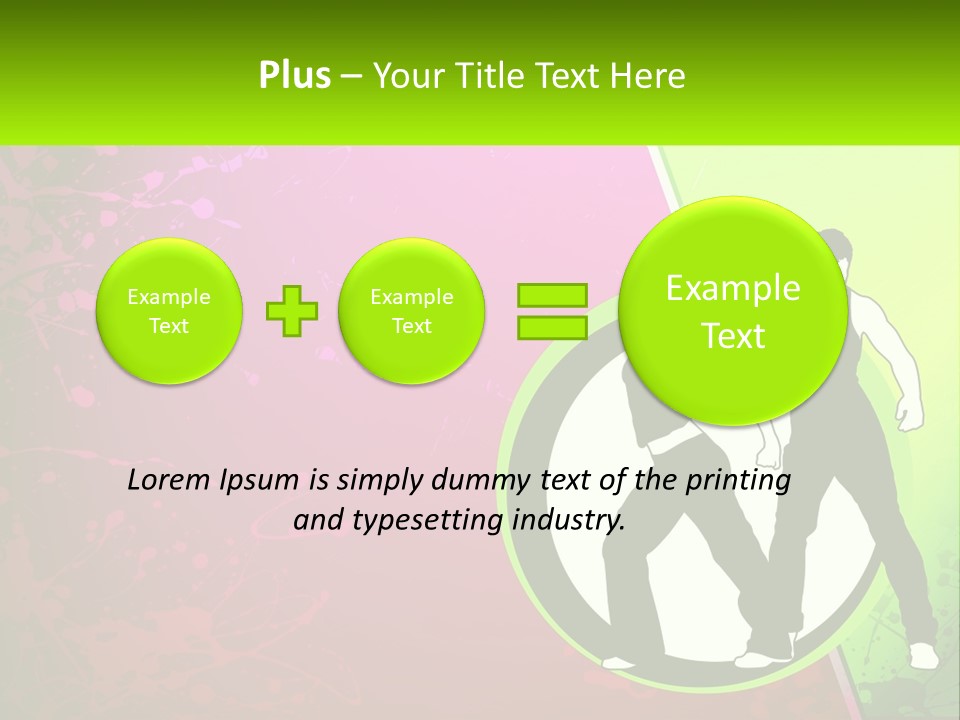 Illustration Of Dancing PowerPoint Template