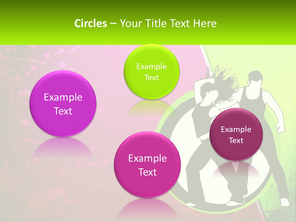 Illustration Of Dancing PowerPoint Template