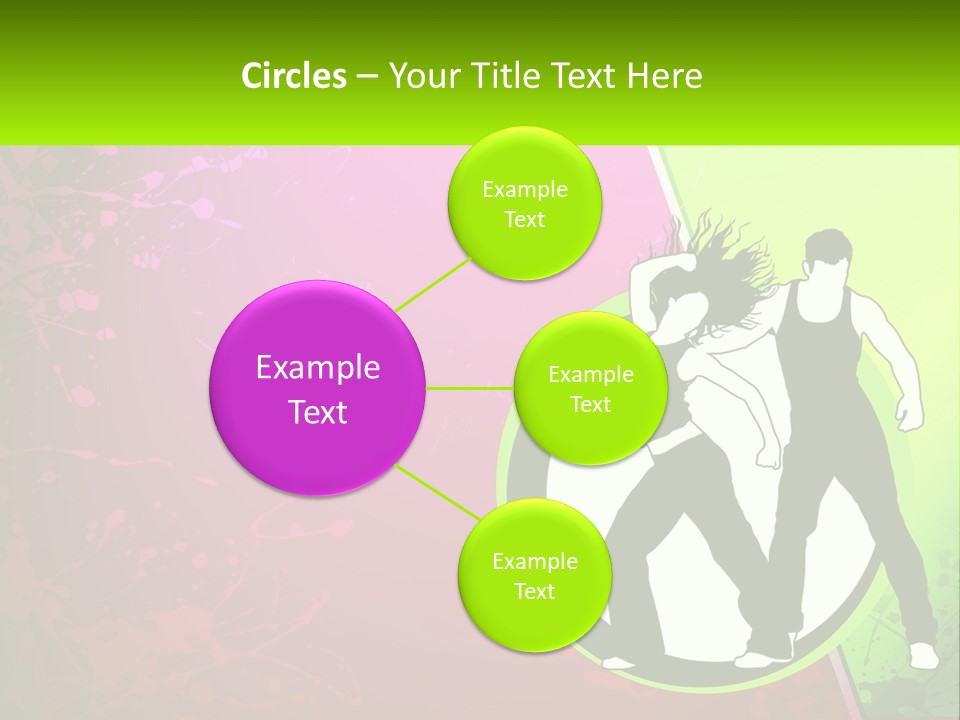 Illustration Of Dancing PowerPoint Template