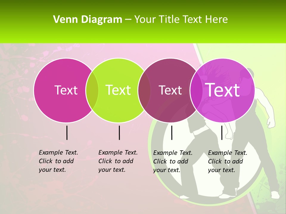 Illustration Of Dancing PowerPoint Template