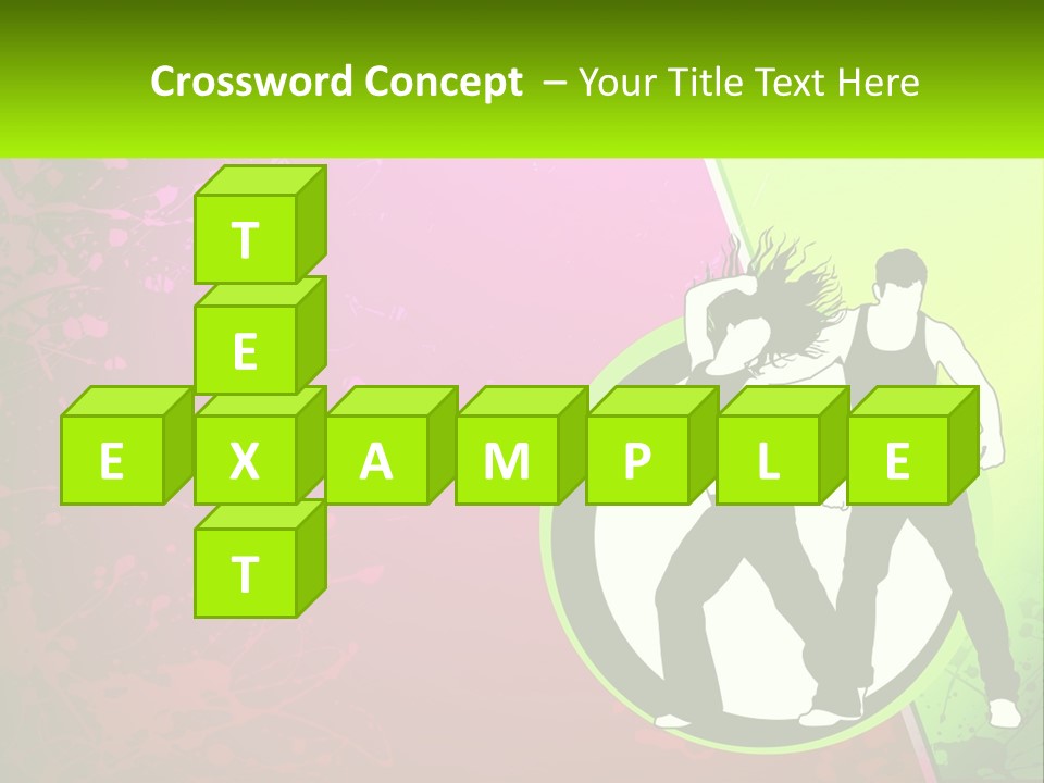 Illustration Of Dancing PowerPoint Template