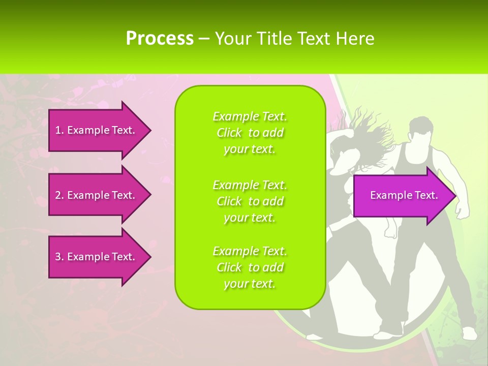 Illustration Of Dancing PowerPoint Template