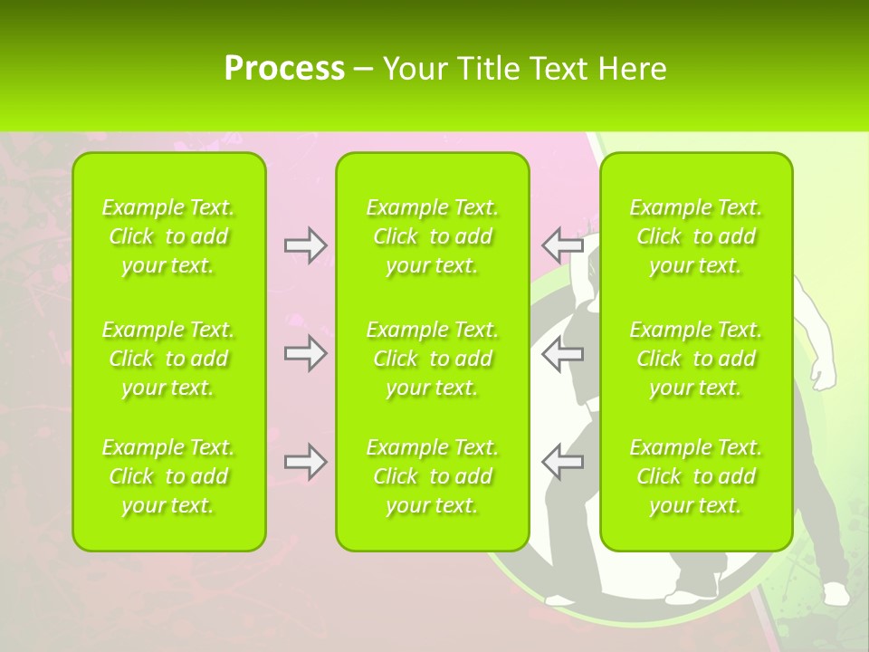 Illustration Of Dancing PowerPoint Template