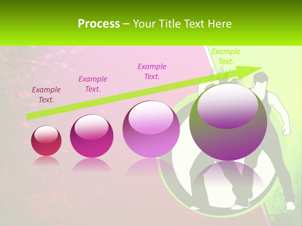 Illustration Of Dancing PowerPoint Template