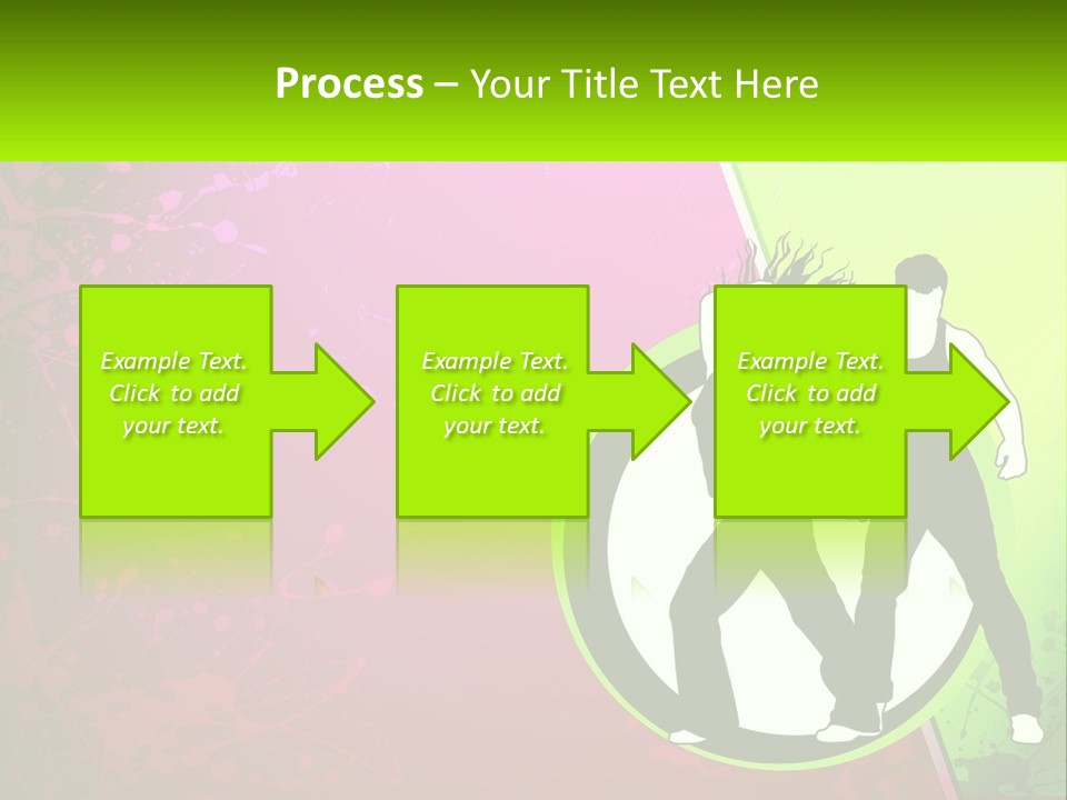 Illustration Of Dancing PowerPoint Template