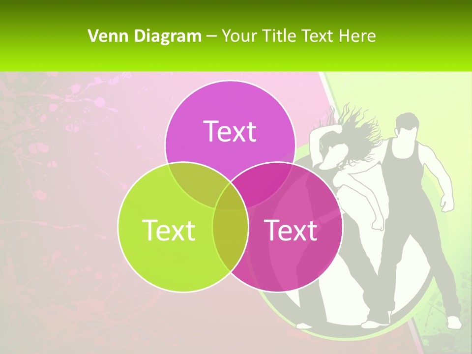 Illustration Of Dancing PowerPoint Template