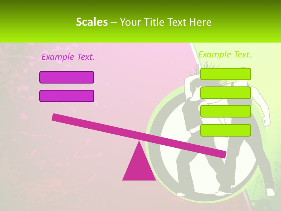 Illustration Of Dancing PowerPoint Template