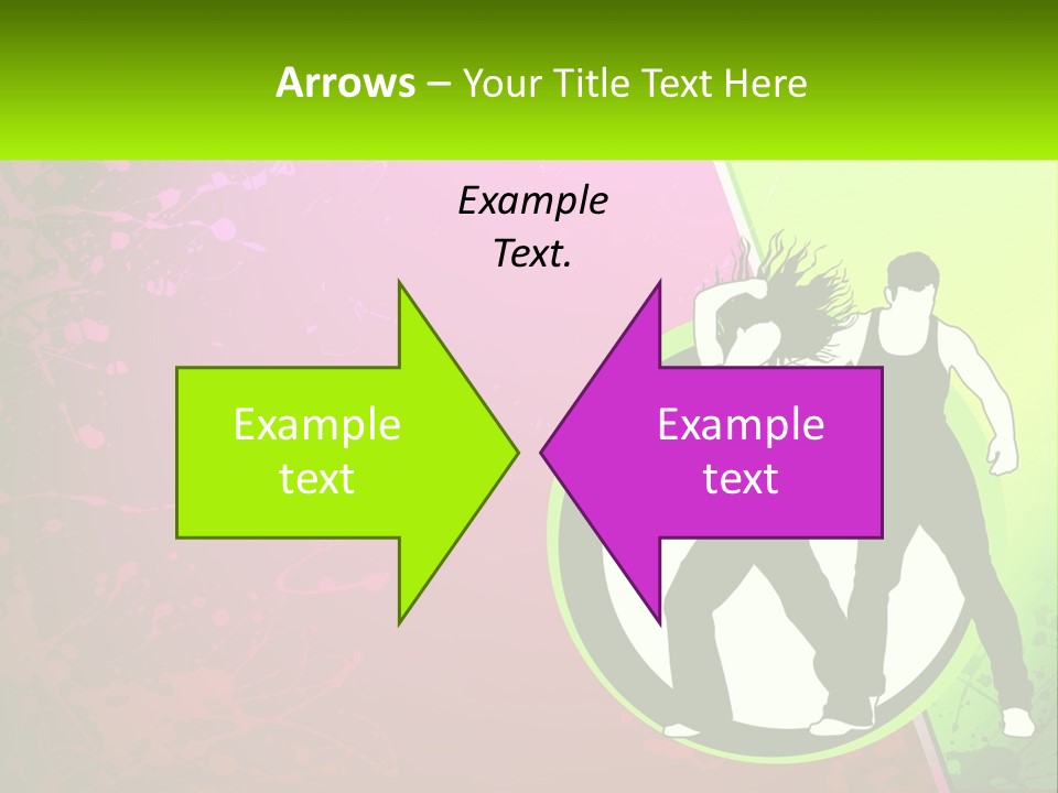 Illustration Of Dancing PowerPoint Template