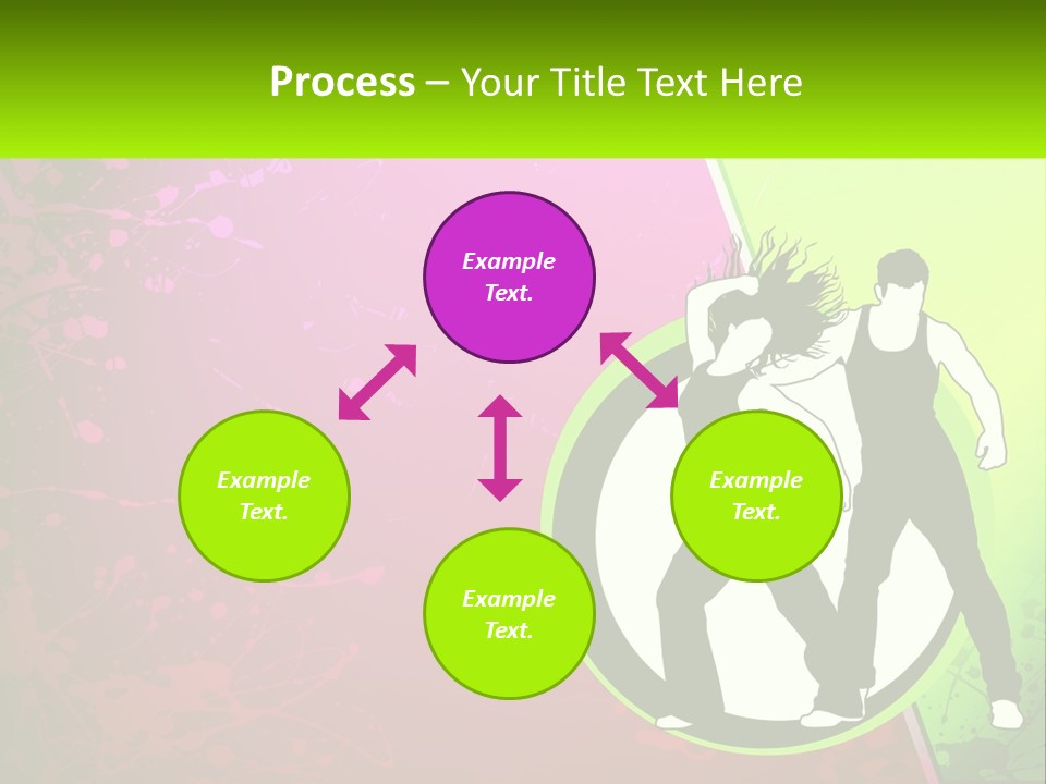 Illustration Of Dancing PowerPoint Template