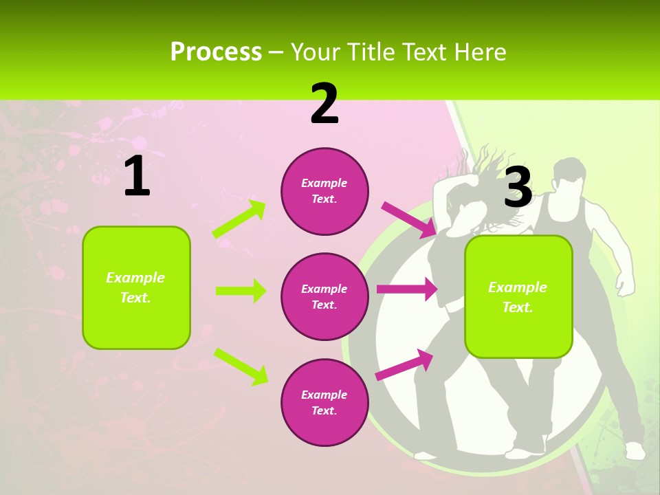 Illustration Of Dancing PowerPoint Template