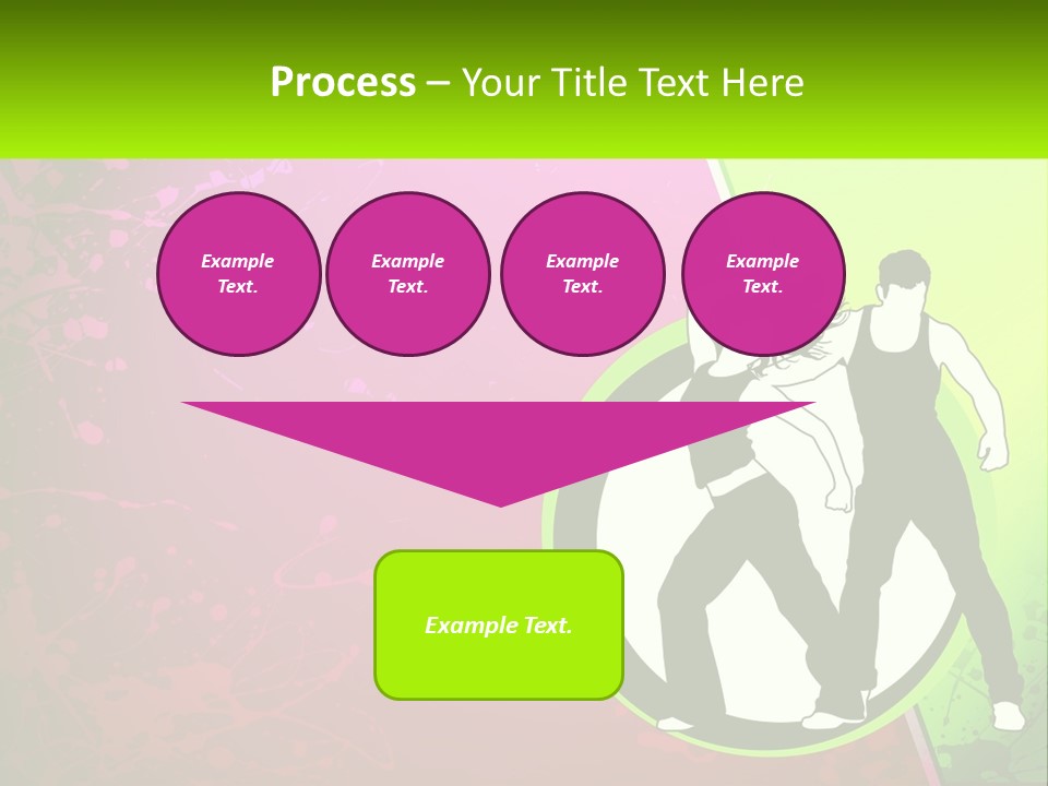 Illustration Of Dancing PowerPoint Template