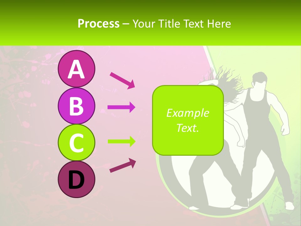 Illustration Of Dancing PowerPoint Template