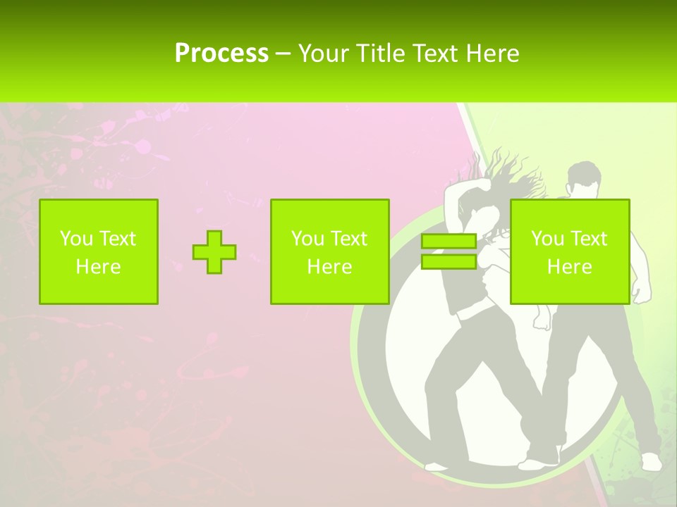 Illustration Of Dancing PowerPoint Template