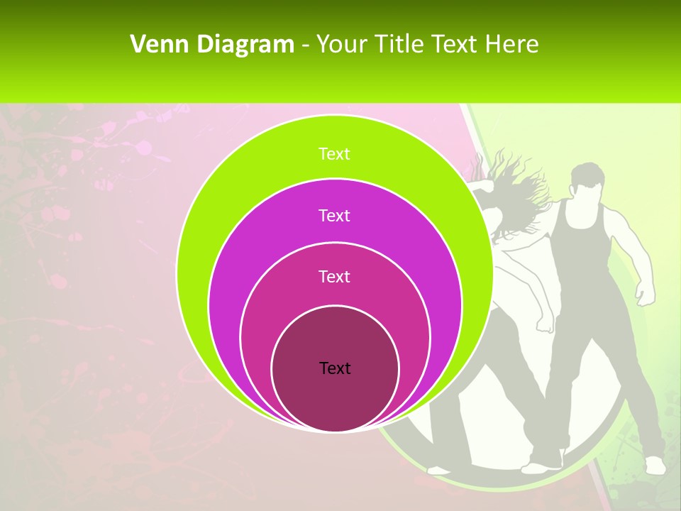 Illustration Of Dancing PowerPoint Template