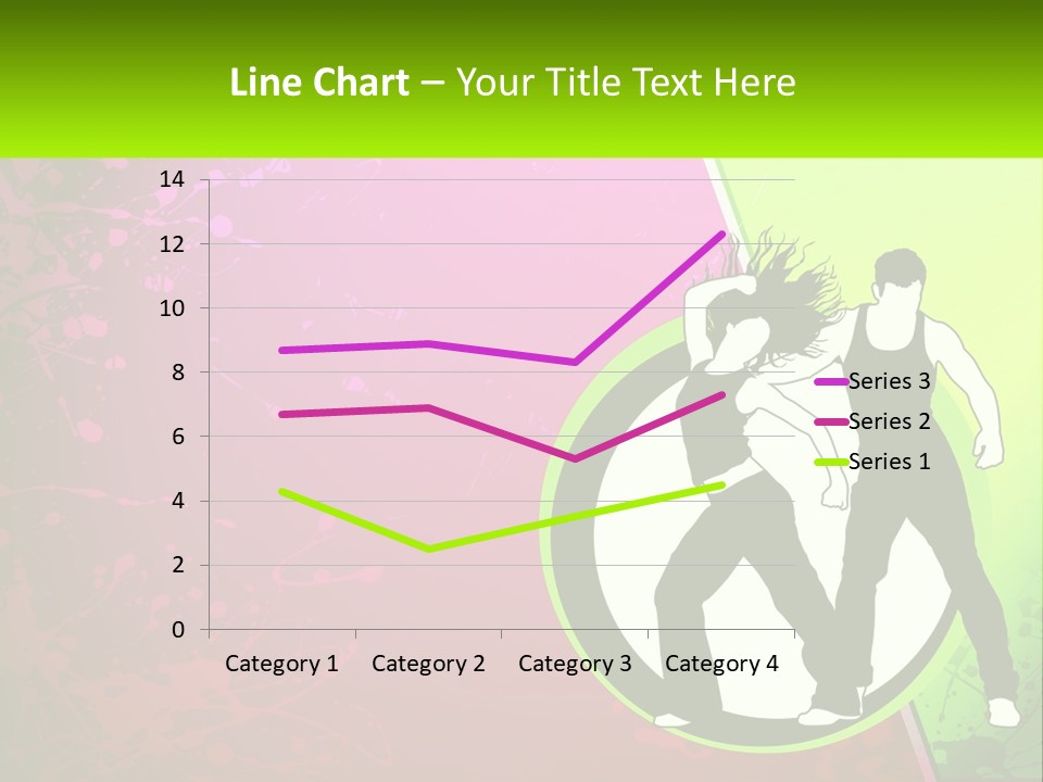 Illustration Of Dancing PowerPoint Template