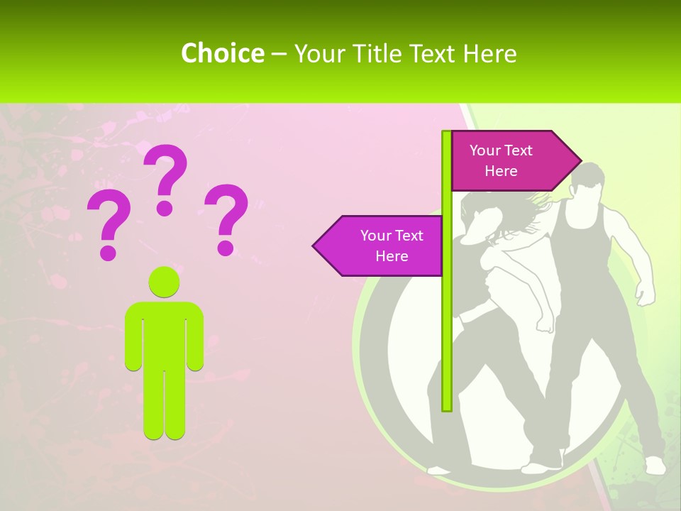 Illustration Of Dancing PowerPoint Template