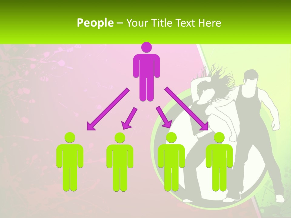 Illustration Of Dancing PowerPoint Template