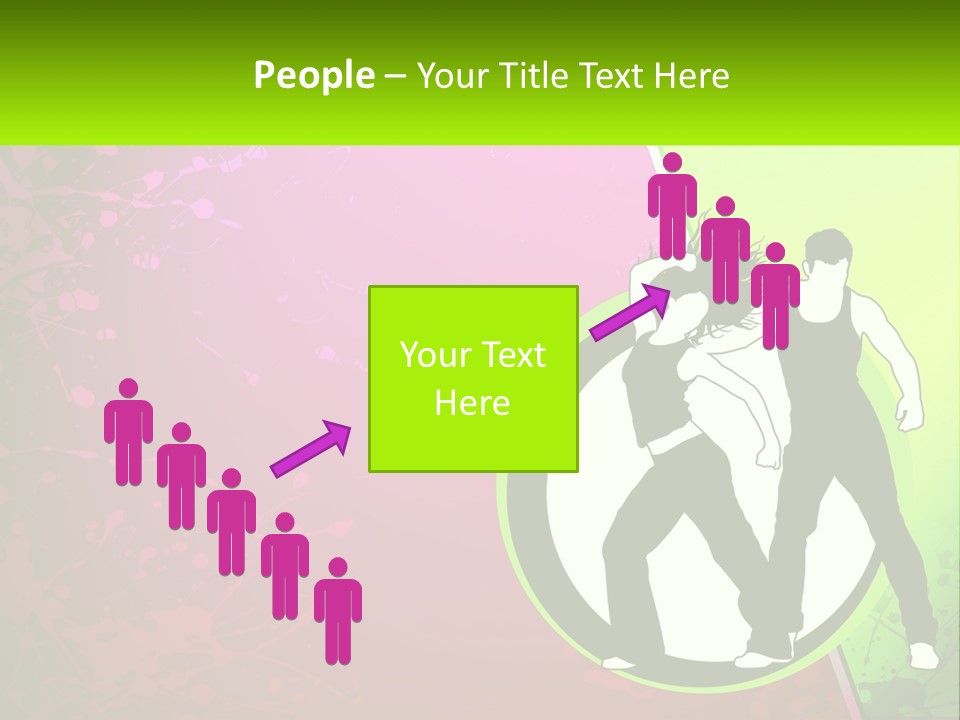 Illustration Of Dancing PowerPoint Template