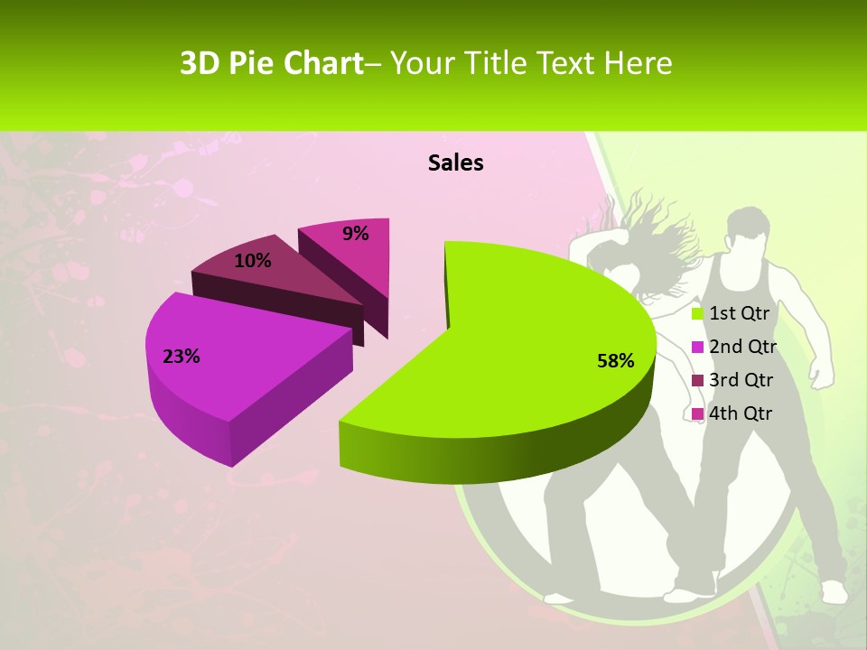 Illustration Of Dancing PowerPoint Template