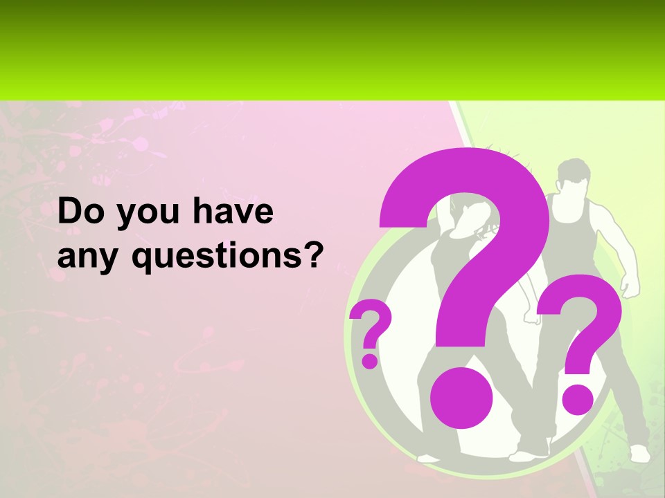 Illustration Of Dancing PowerPoint Template