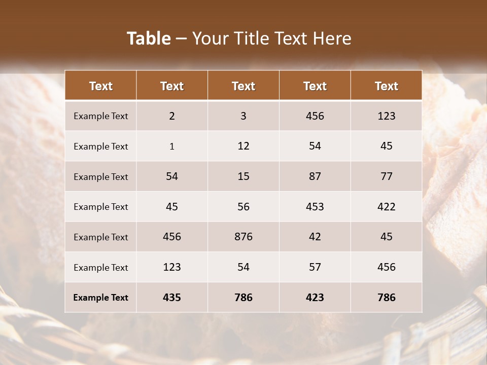 Sliced Bread PowerPoint Template