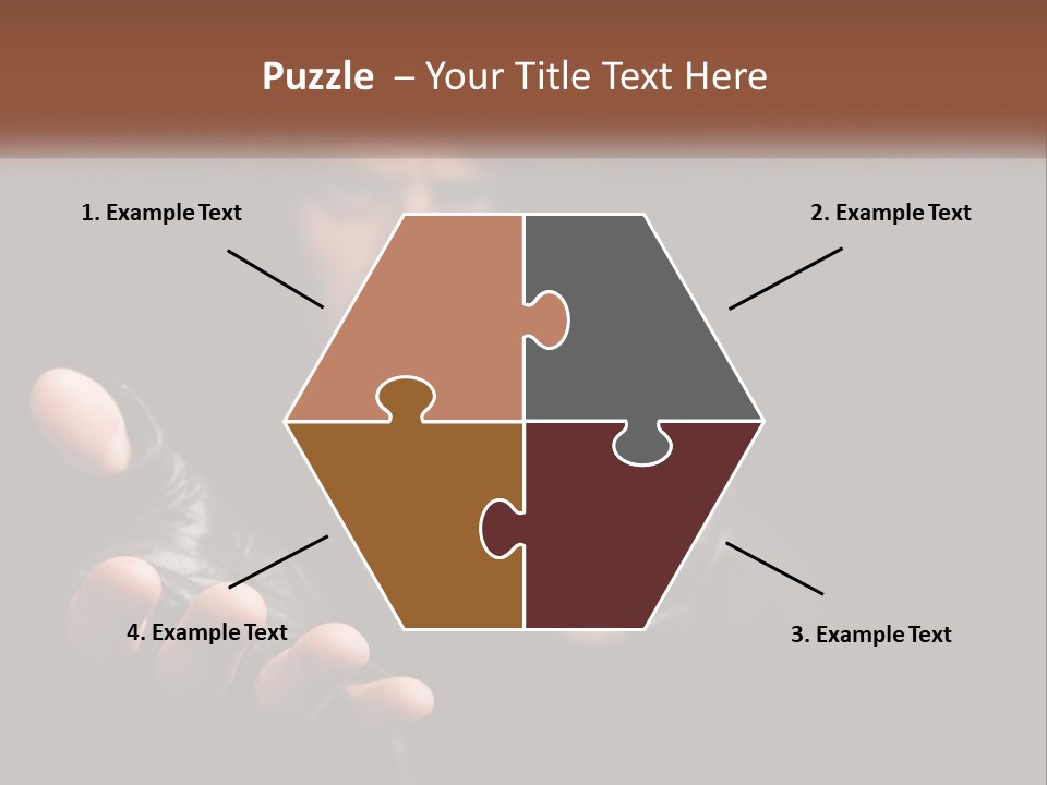 Man With A Gun. Money Or Life PowerPoint Template