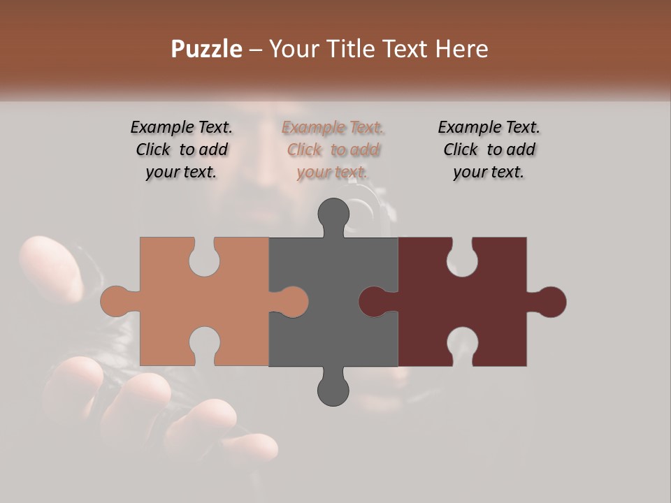 Man With A Gun. Money Or Life PowerPoint Template