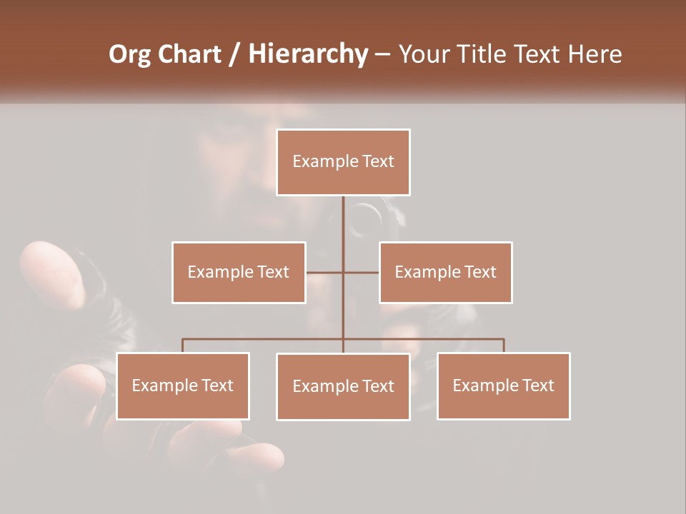Man With A Gun. Money Or Life PowerPoint Template