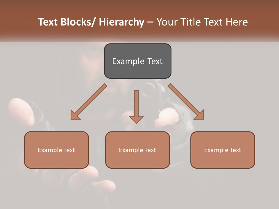 Man With A Gun. Money Or Life PowerPoint Template